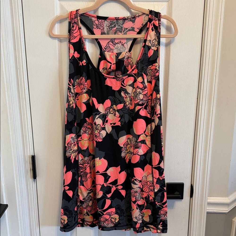LIVI Floral Tropical Wicking Racerback Tank Sz 22/24